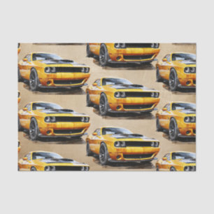 50th Birthday Classic Muscle Car Tissue Paper