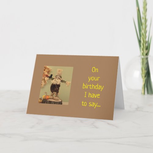 50th BIRTHDAY COMICAL GNOME Card