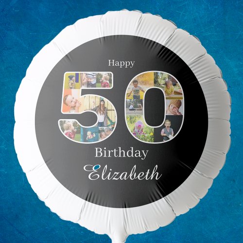 50th Birthday Create Your Own Multi Photo Balloon