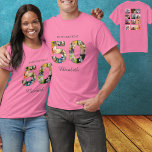 50th Birthday Create Your Own Multi Photo T-Shirt<br><div class="desc">A wonderful way to say happy 50th Birthday to somebody special with a unique classical design T-shirt. Use our template to create your own custom photo collage. This loving special shirt for that wonderful person has a simple elegant chic format with a beautiful typography. The design focuses on your 14...</div>