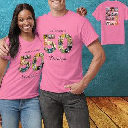 50th Birthday Create Your Own Multi Photo T-Shirt