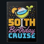 50th Birthday Cruise Notebook<br><div class="desc">50th birthday cruise design for men or women who are celebrating their birthday on a cruise ship vacation.</div>