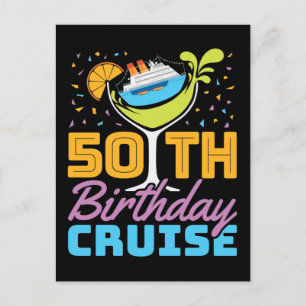 50th Birthday Cruise Postcard