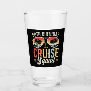50TH Birthday Cruise Squad Family Matching DK Glass
