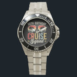 50TH Birthday Cruise Squad Family Matching Men Watch<br><div class="desc">50TH Birthday Cruise Squad Crew Vacation Group Family Matching Design Gift Men's Stainless Steel Bracelet Watch Classic Collection.</div>