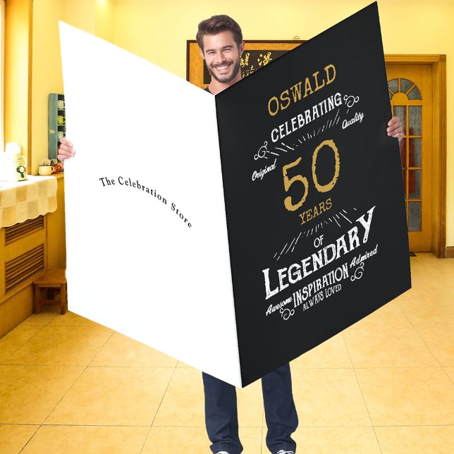 50th Birthday Custom Jumbo Legendary Funny Card (50th Birthday Custom Jumbo Legendary Funny Card
)