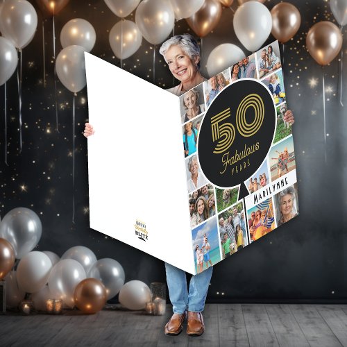 50th Birthday Custom Photo Giant 