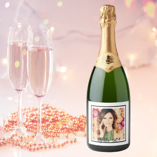 Personalized Champagne Label Digital Download Birthday 