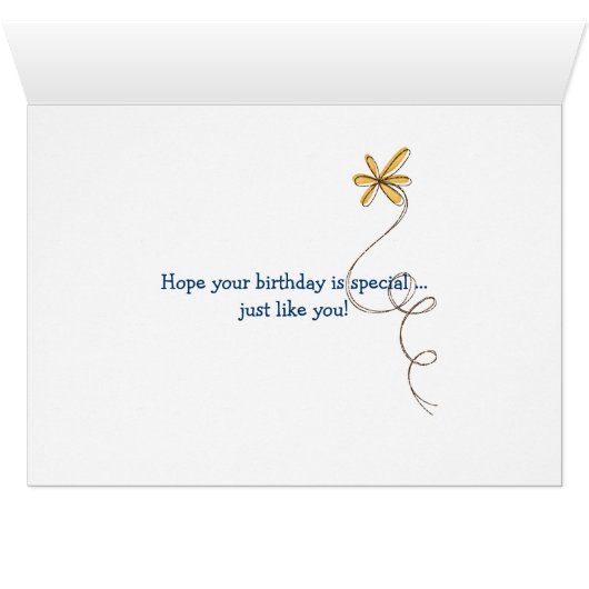 50th Birthday Daisies (Inside Horizontal (Bottom))