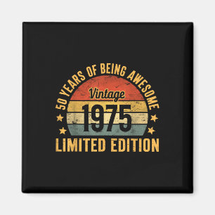 50th Birthday Decorations For Men 1975 Gag 50 Year Magnet