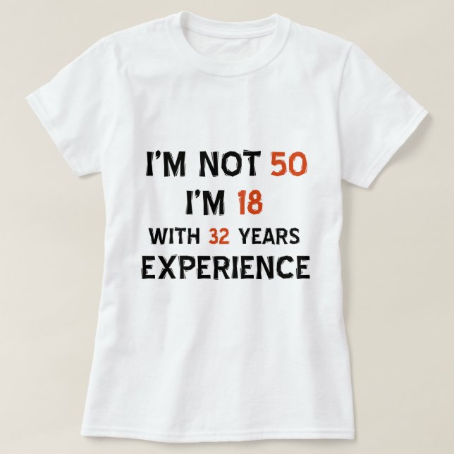 50th birthday designs T-Shirt (Design Front)