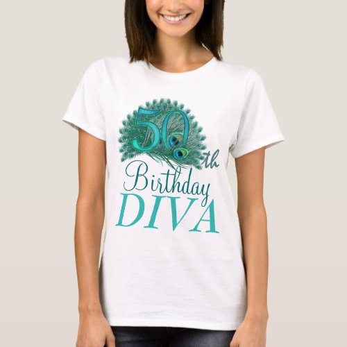 50th Birthday Diva Shirts