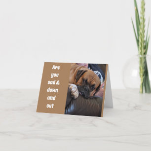 **50TH** BIRTHDAY DOWN AND OUT???? CARD