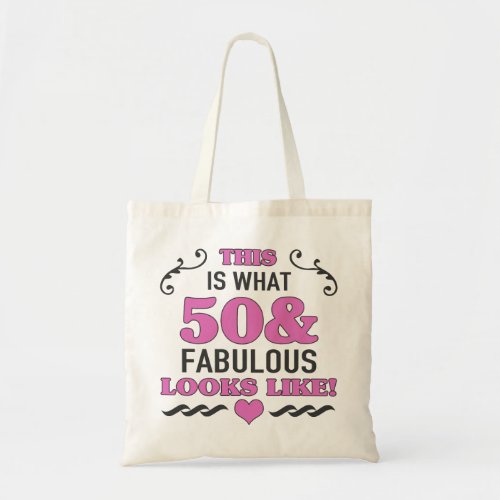 50th Birthday Fabulous Tote Bag