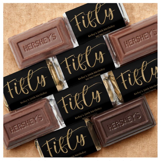 50th Birthday Favors Hershey's Miniatures (Creator Uploaded)