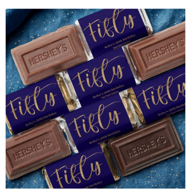 50th Birthday Favors Hershey's Miniatures (Creator Uploaded)