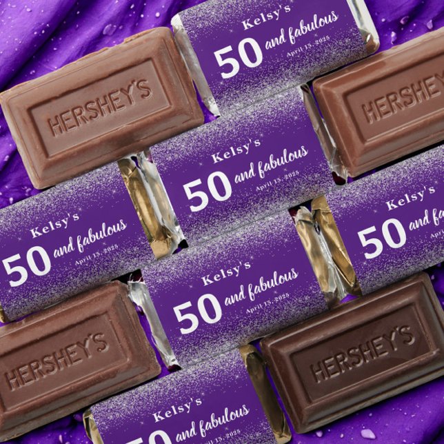 50th Birthday Favors Hershey's Miniatures (Creator Uploaded)