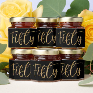 50th Birthday Favors  Honey Jar Favors