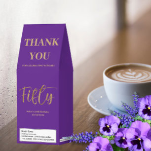 50th Birthday Favors  Roasted Coffee