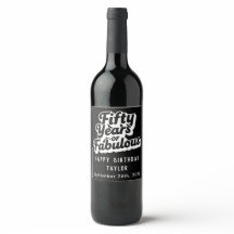 50th Birthday Fifty Years of Fabulous Retro Bold 