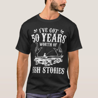 50Th Birthday Fisherman Funny Bass Fishing Gift Id T-Shirt