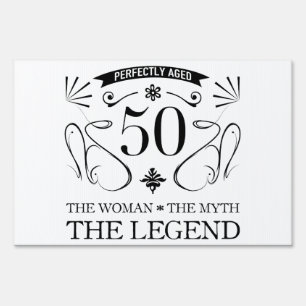 50th Birthday For Women Sign