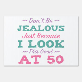 50th Birthday For Women Yard Sign