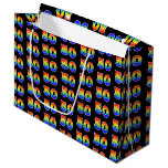[ Thumbnail: 50th Birthday: Fun Rainbow Event Number 50 Pattern Gift Bag ]