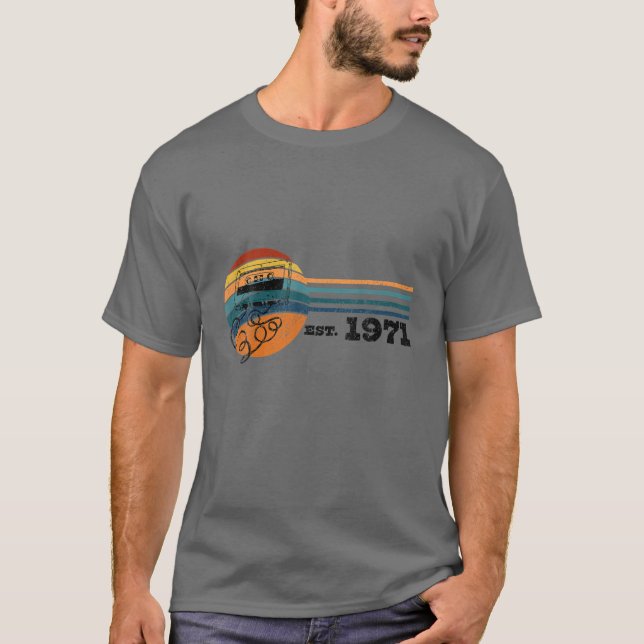 50Th Birthday | Funny 50Th Birthday | Nifty At 50 T-Shirt (Front)