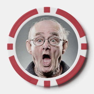 50th Birthday Funny Custom Photo Poker Chips