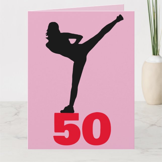 50TH BIRTHDAY FUNNY FOR HER GREETING CARD (Front)