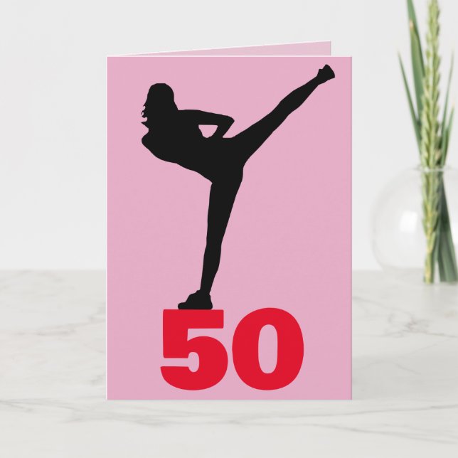 50TH BIRTHDAY FUNNY FOR HER GREETING CARD (Front)