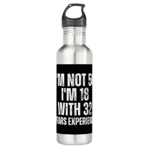 50Th Birthday Funny Stainless Steel Water Bottle