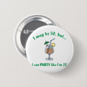 50th Birthday Gag Gift Button | Zazzle