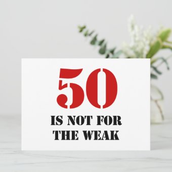 50th Birthday Gag Gift Card | Zazzle