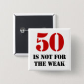 50th Birthday Gag Gift Pinback Button | Zazzle