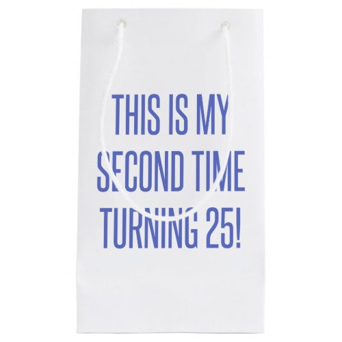 50th Birthday Gag Gift Small Gift Bag