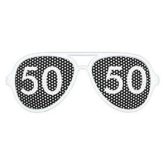 50th Birthday Gag Gifts Aviator Sunglasses