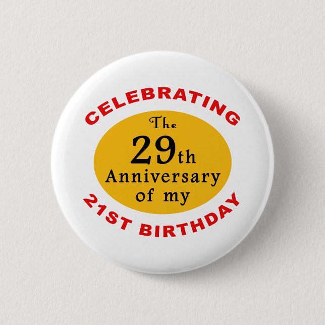 50th Birthday Gag Gifts Pinback Button (Front)
