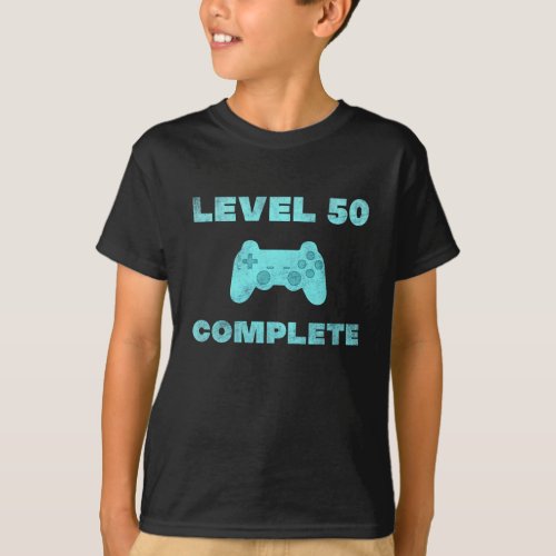 50th birthday gaming gamer gift funny T_Shirt