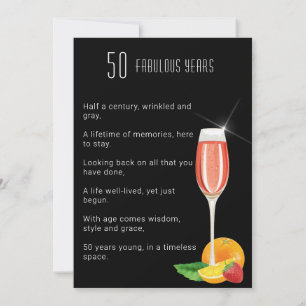 50th Birthday Geometric Cube Spectacular Invitation