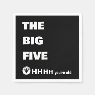 50th Birthday Getting Old Humor Napkins