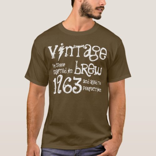 50th Birthday Gift 1963 Vintage Brew G238W T_Shirt