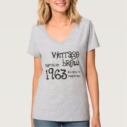 50th Birthday Gift 1963 Vintage Brew T_Shirt