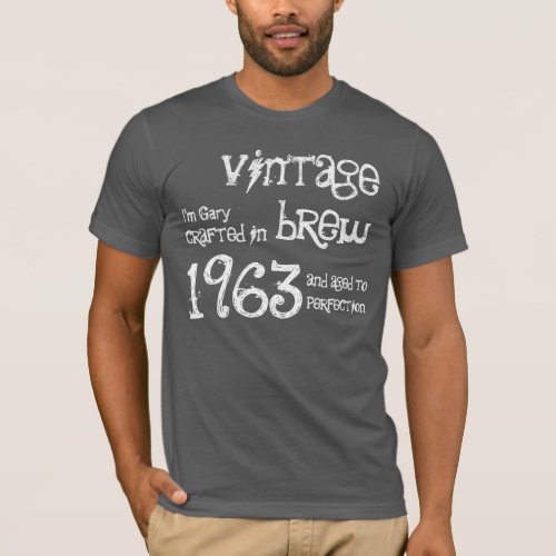 50th Birthday Gift 1963 Vintage Brew T_Shirt