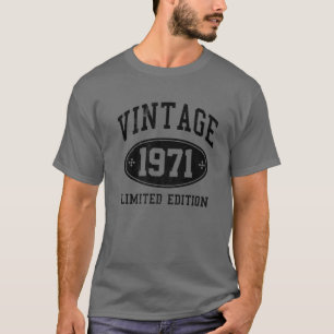50Th Birthday Gift 50 Years Vintage 1971 Limited E T-Shirt