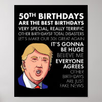 50th Birthday Gift Funny Trump Quote For Men 