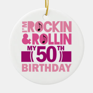 50th Birthday Gift Idea For Female Ceramic Ornament