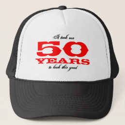 50th Birthday gift idea | Hat with funny quote