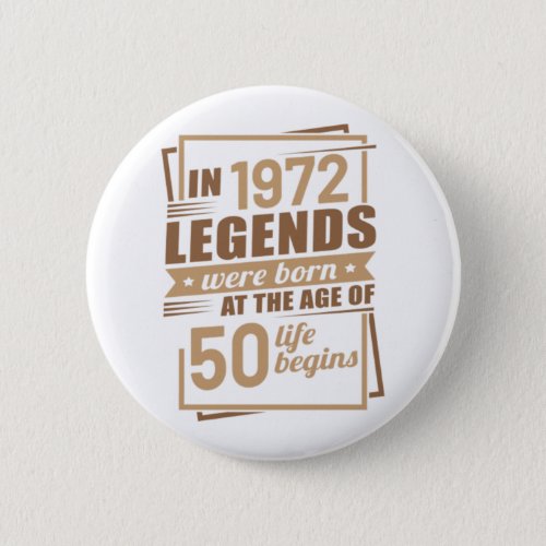 50th birthday gift ideas for men and women 50 year button